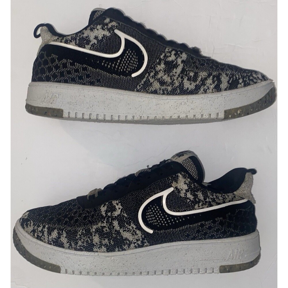 Nike Air Force 1 Crater Flyknit Next Nature Black White Men’s Size 9.5